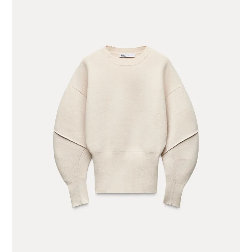 Zara Women's knit Sweater with fitted hem